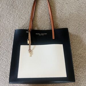 Marc Jacobs Grind Colorblock Leather Tote Bag